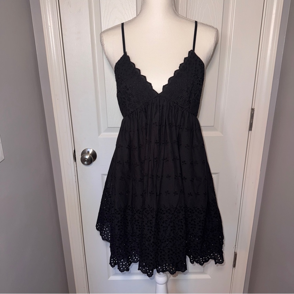 NWT Free People Black Lillia Dress